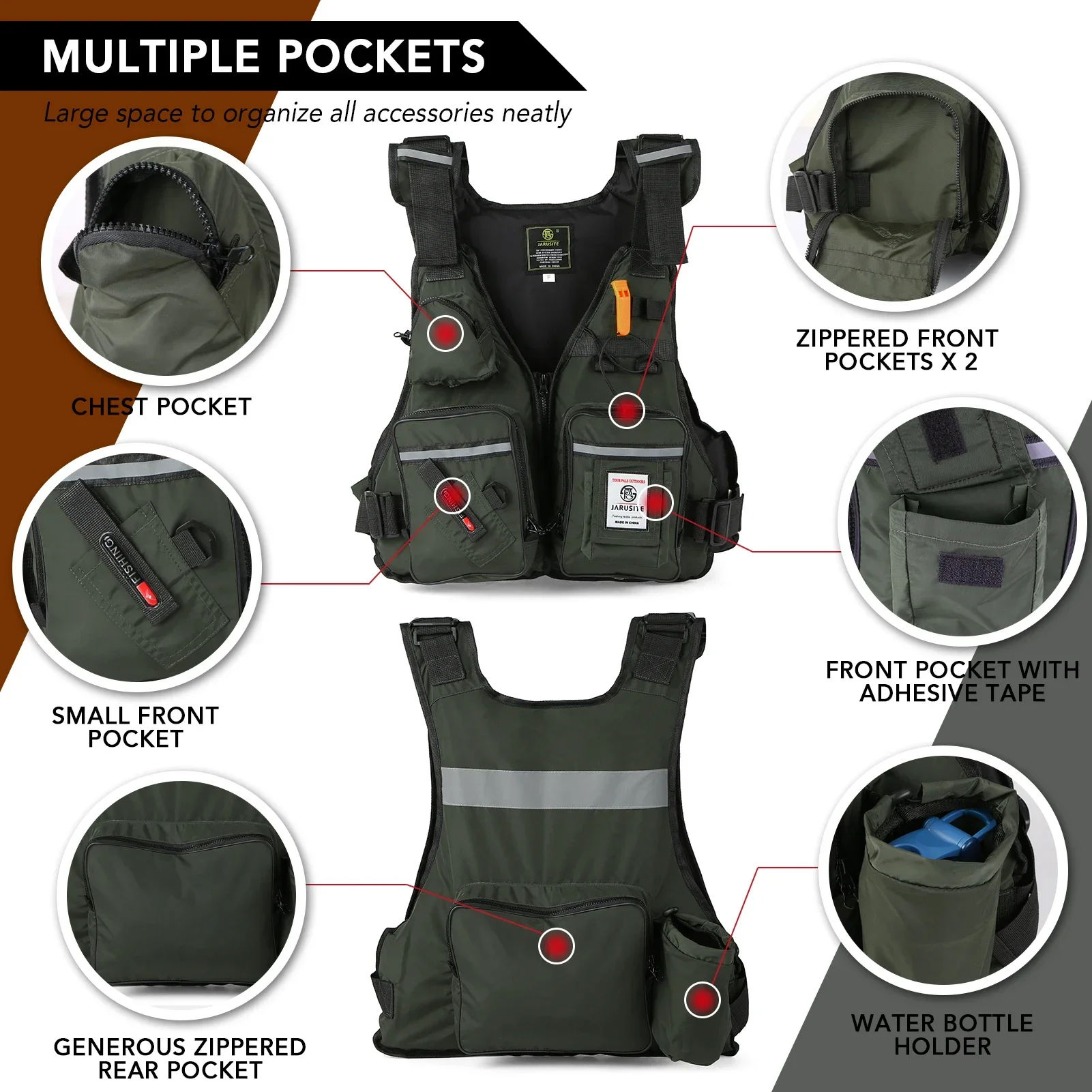Life Jacket Buoyancy - 2026 Adult Lure Life Jacket Rock